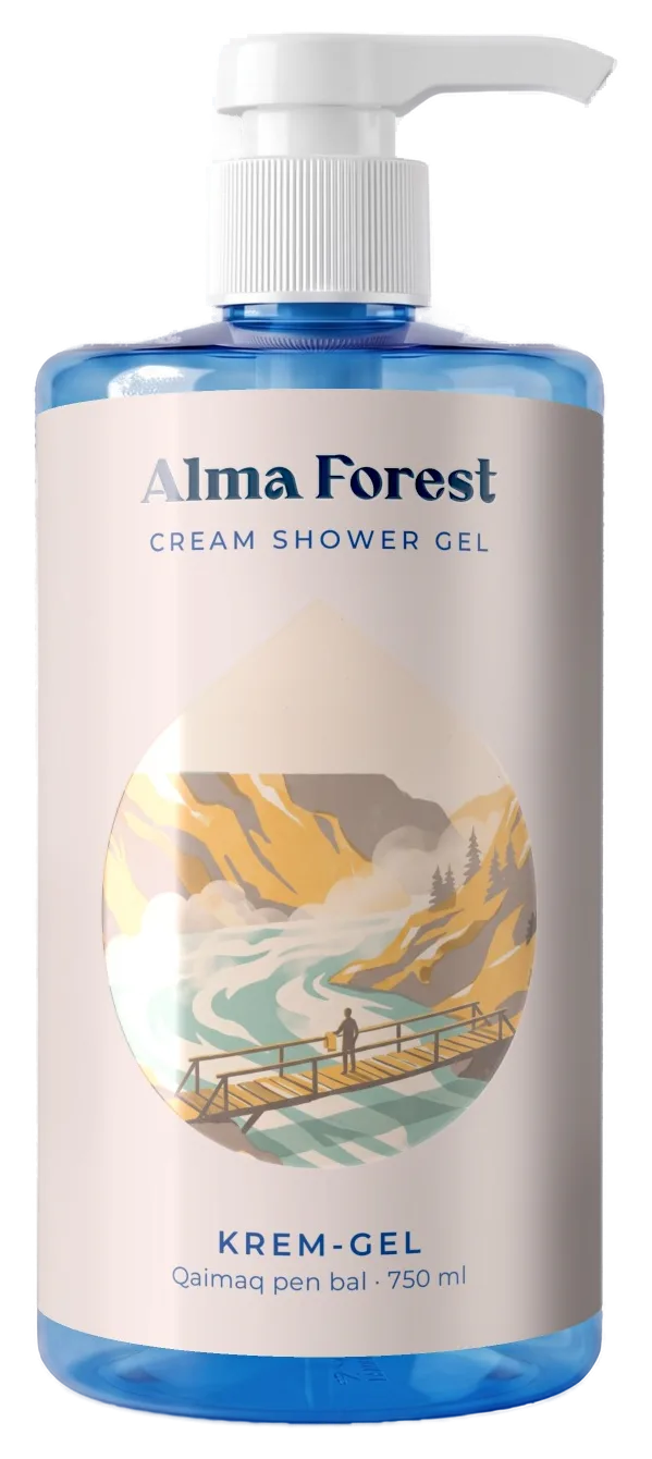 Крем-гель для душа Alma Forest «Каймак и мёд», 750 мл