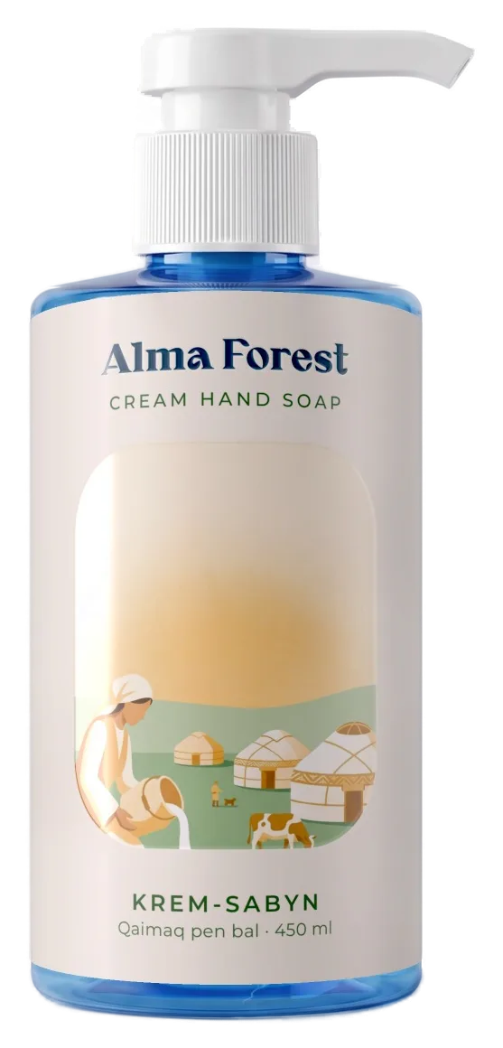 Крем-мыло для рук Alma Forest «Каймак и мёд», 450 мл